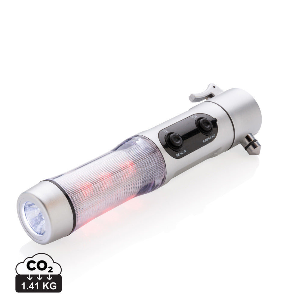 Emergency light with hammer - Silver