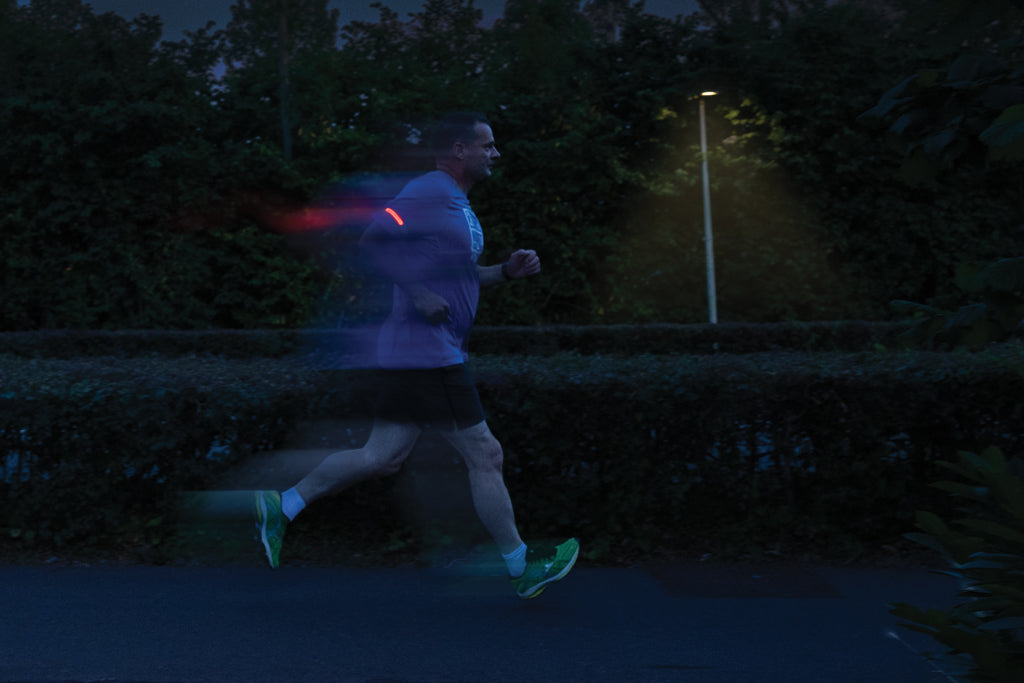 Lumi Sprint RCS rplastic LED re-chargeable running light - Grey