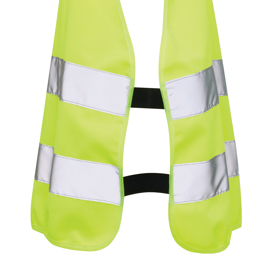 GRS recycled PET high-visibility safety vest 7-12 years - Yellow
