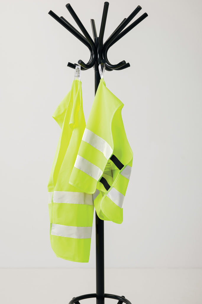 GRS recycled PET high-visibility safety vest 7-12 years - Yellow