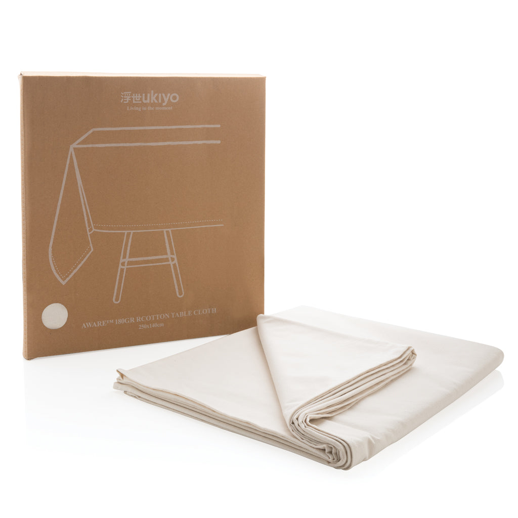 Ukiyo Aware™ 180gr rcotton table cloth 250x140cm - Off White