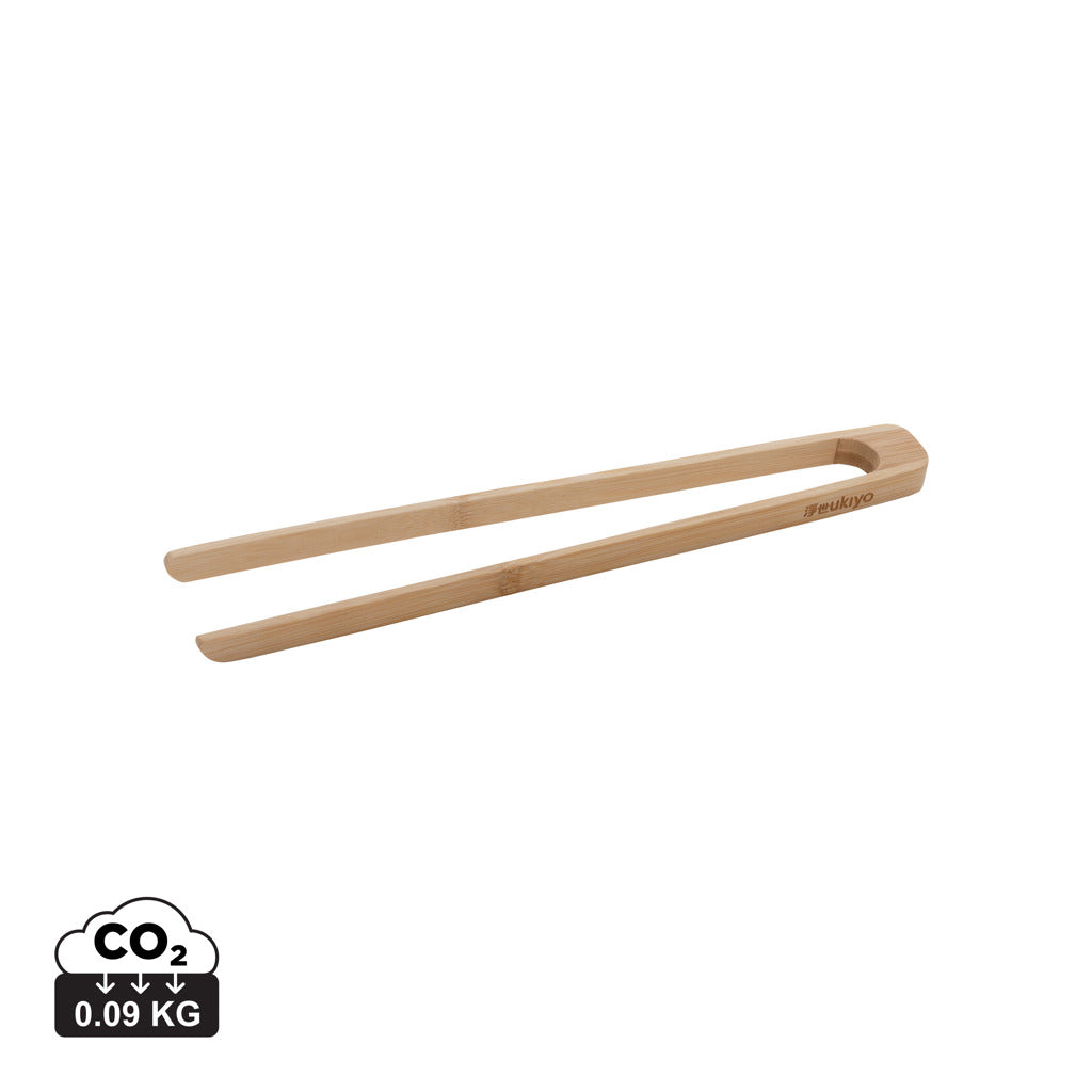 Ukiyo bamboo serving tongs - Brown