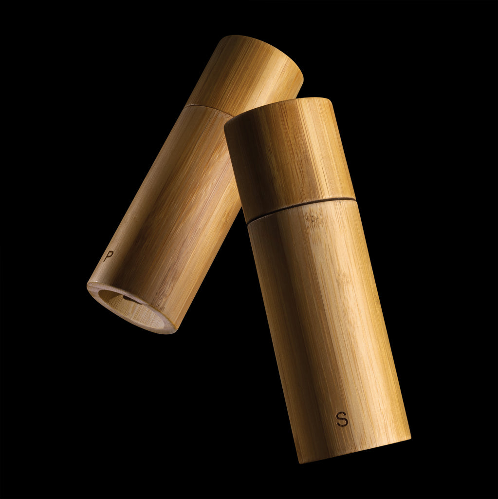 Ukiyo bamboo salt and pepper mill set - Brown