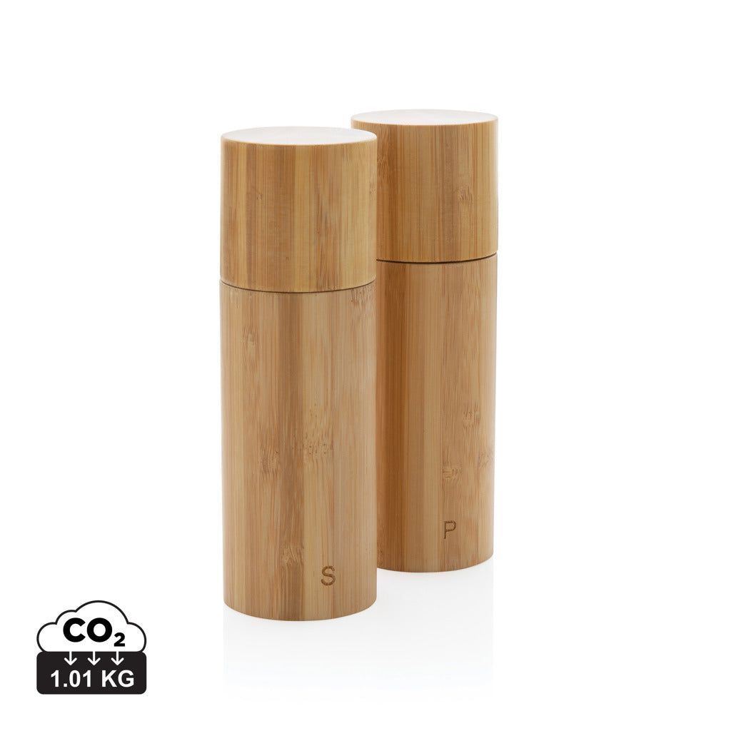Ukiyo bamboo salt and pepper mill set - Brown