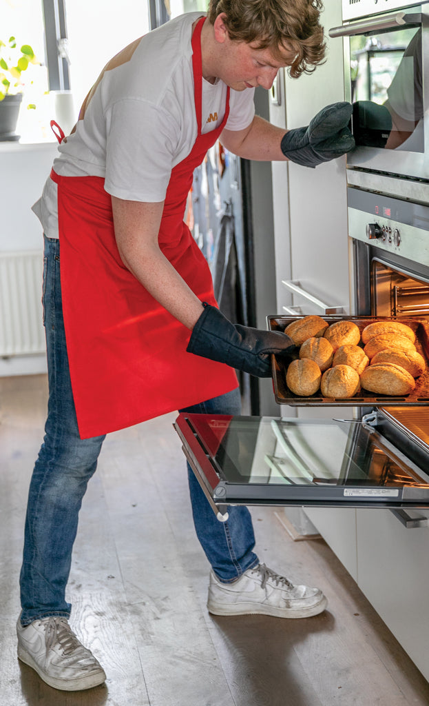 Impact AWARE™ Recycled cotton apron 180gr - Red