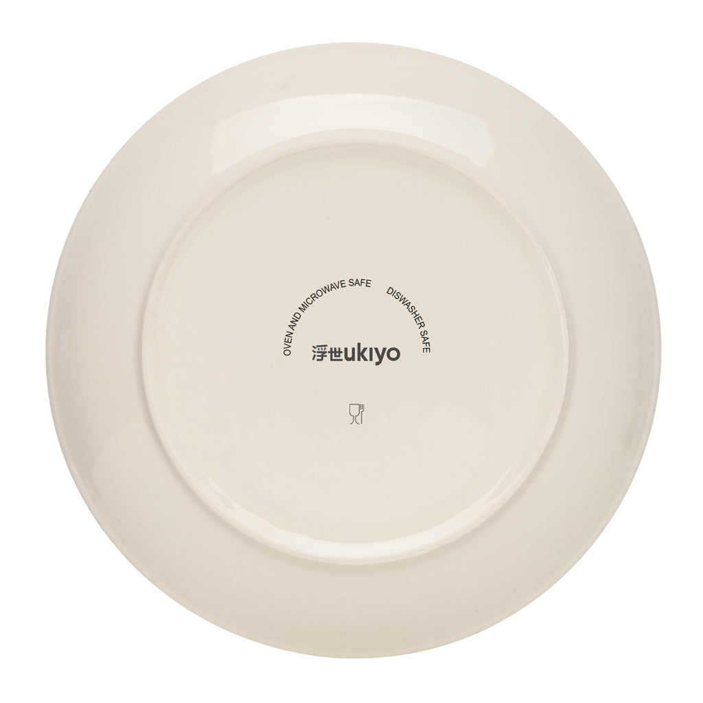 Ukiyo dinner plate set of 2 - White