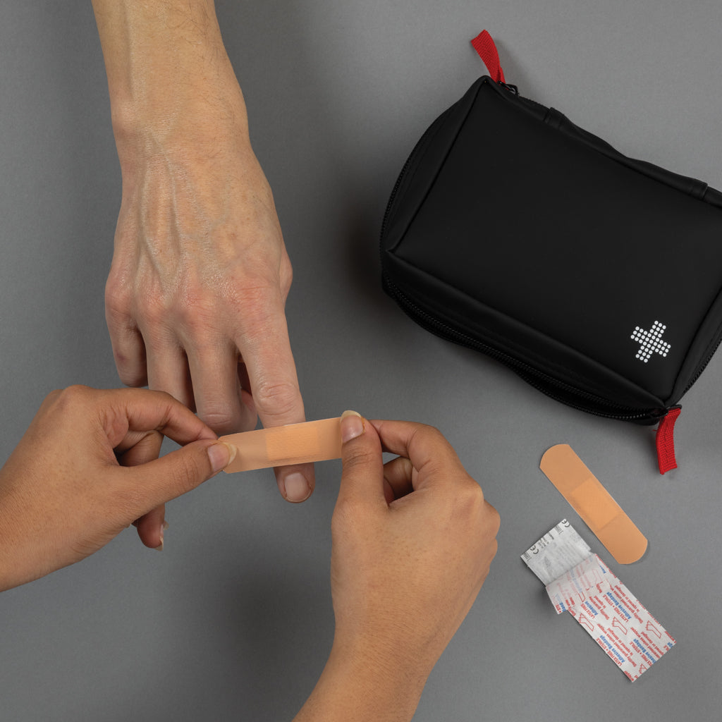 RCS recycled nubuck PU pouch  first aid set - Black