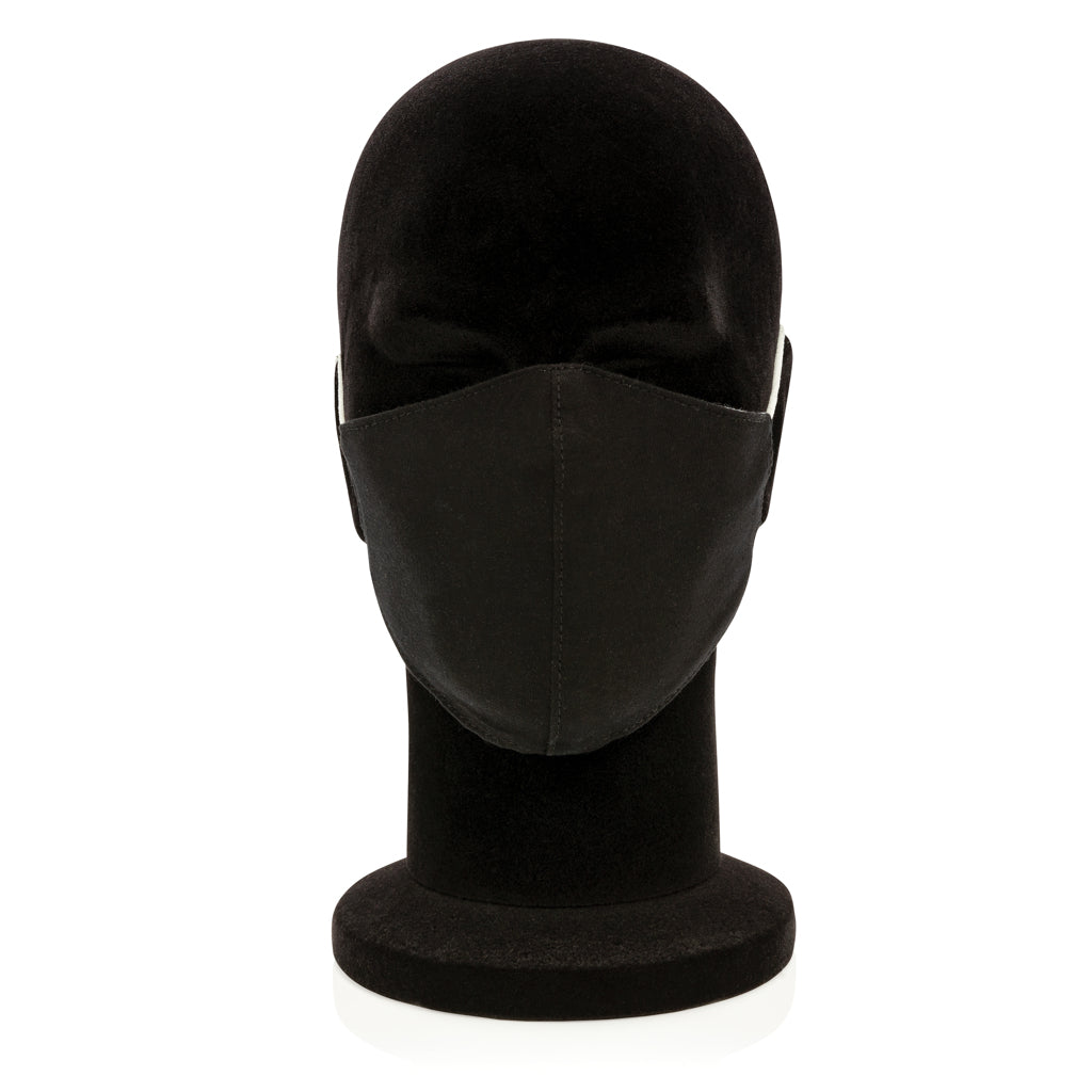 Reusable 2-ply cotton face mask - Black