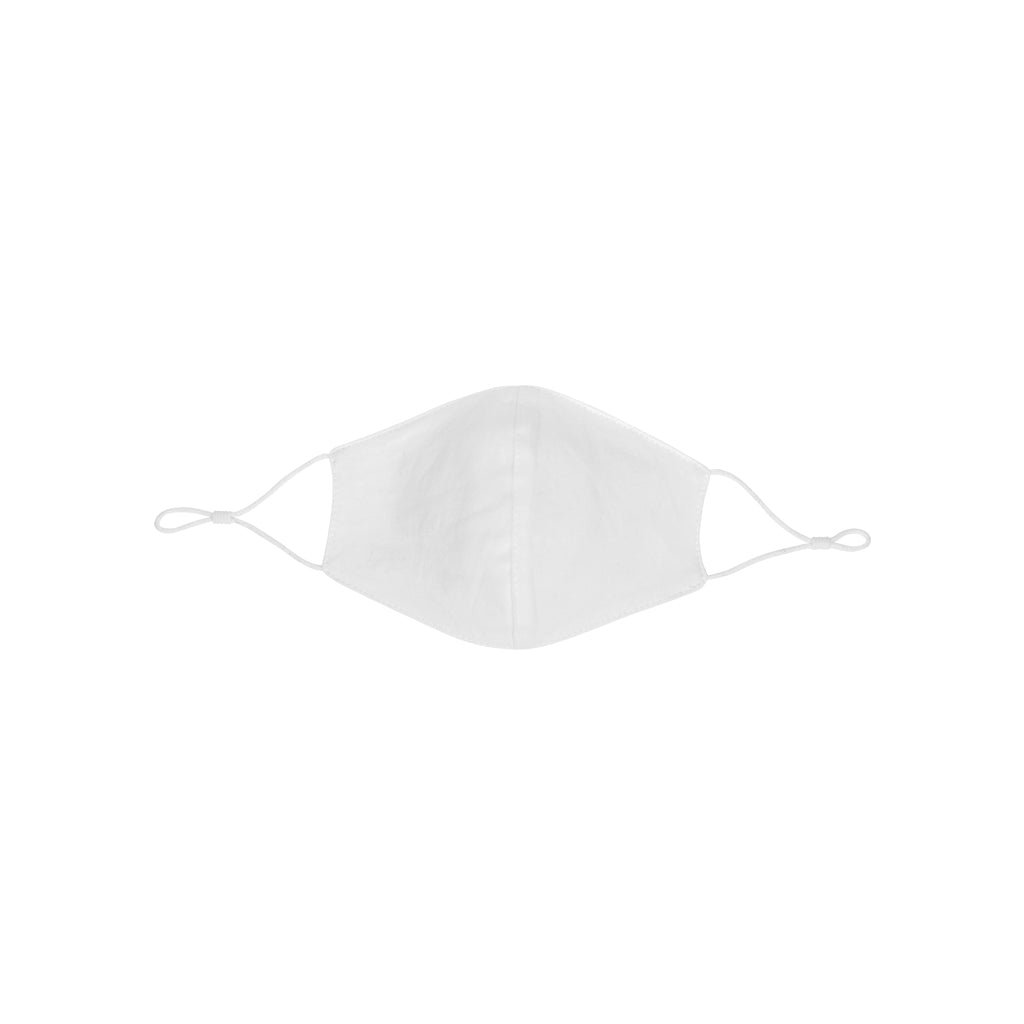 Reusable 2-ply cotton face mask - White