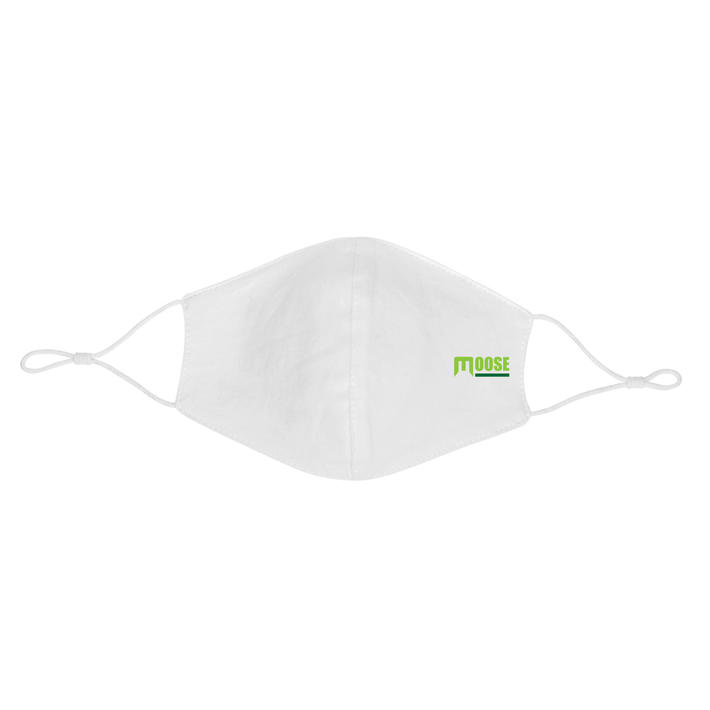 Reusable 2-ply cotton face mask - White