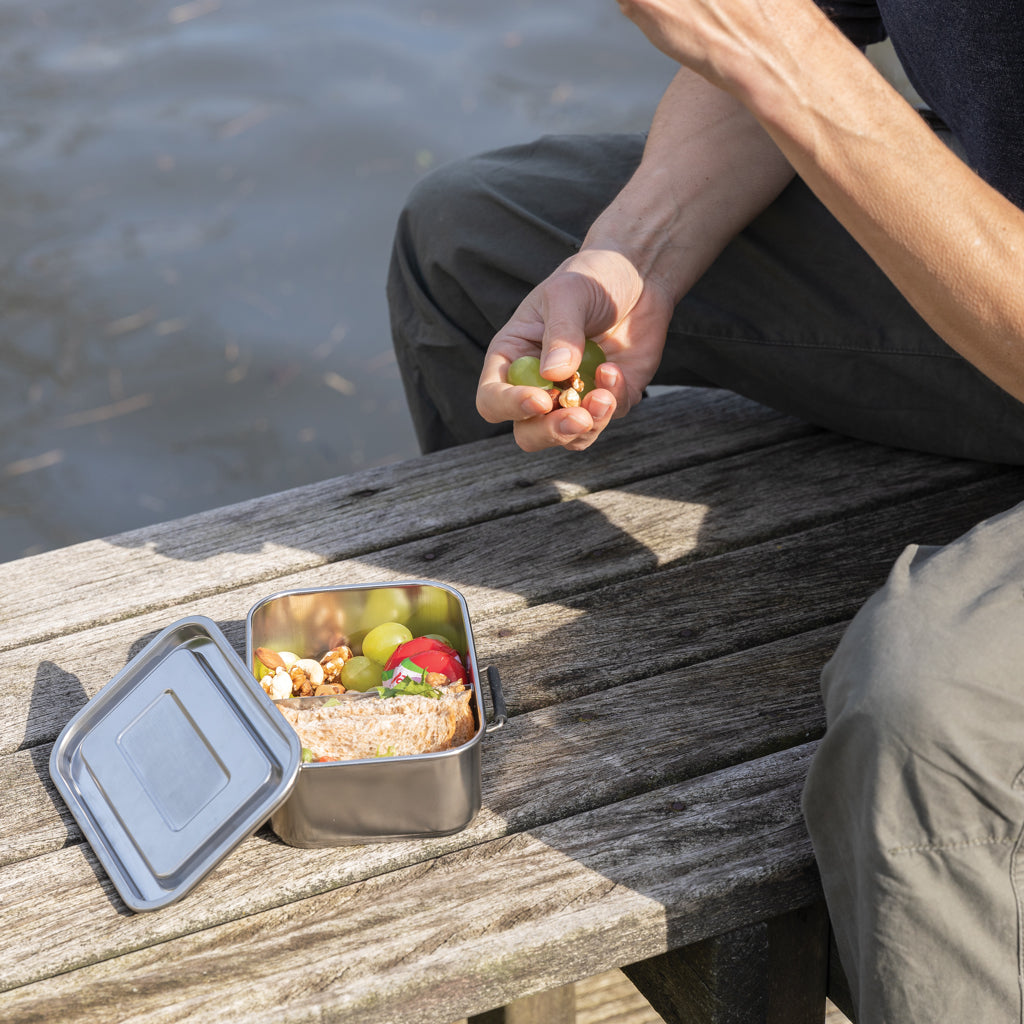 RCS Recycled stainless steel leakproof lunch box - Silver