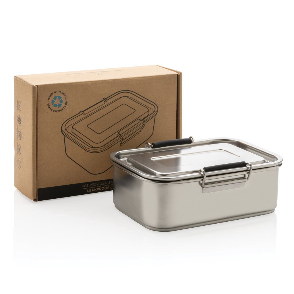 RCS Recycled stainless steel leakproof lunch box - Silver