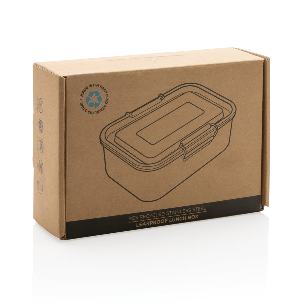 RCS Recycled stainless steel leakproof lunch box - Silver