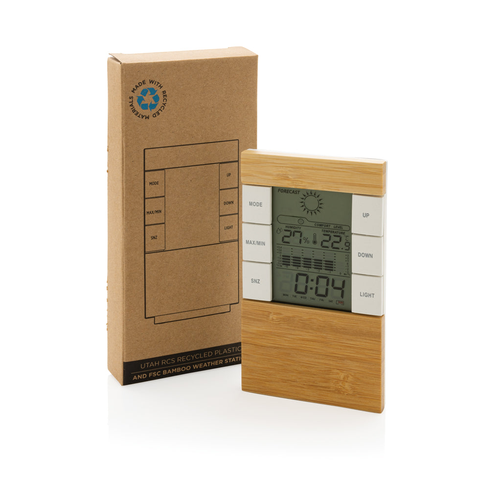 Utah RCS rplastic and bamboo weather station - Brown