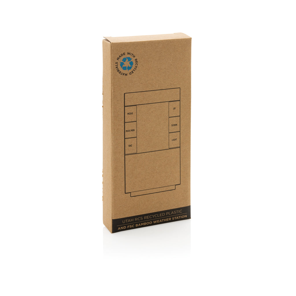 Utah RCS rplastic and bamboo weather station - Brown