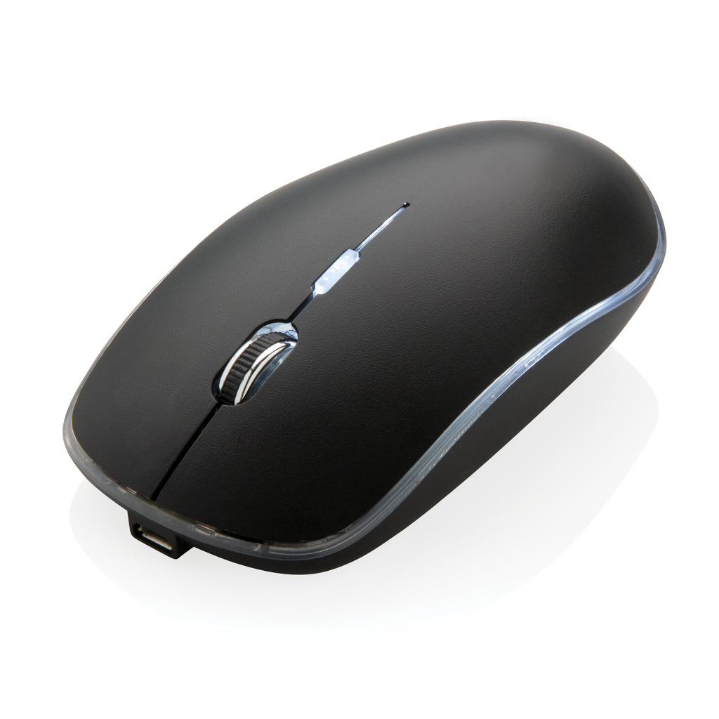 Light up logo wireless mouse - Black