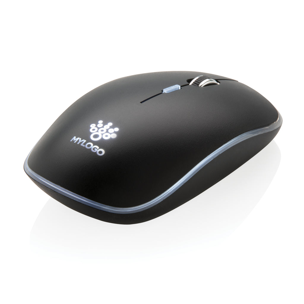 Light up logo wireless mouse - Black