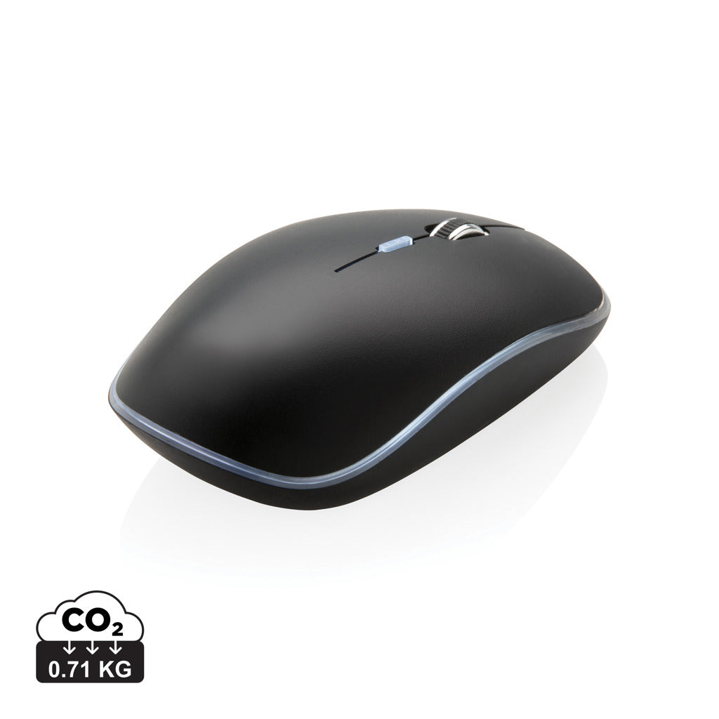 Light up logo wireless mouse - Black
