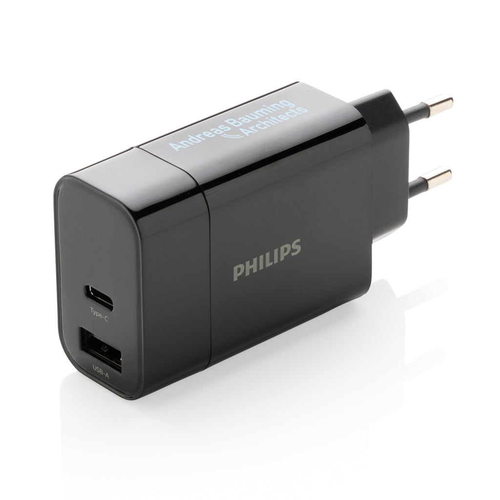 Philips ultra fast PD wall charger - Black