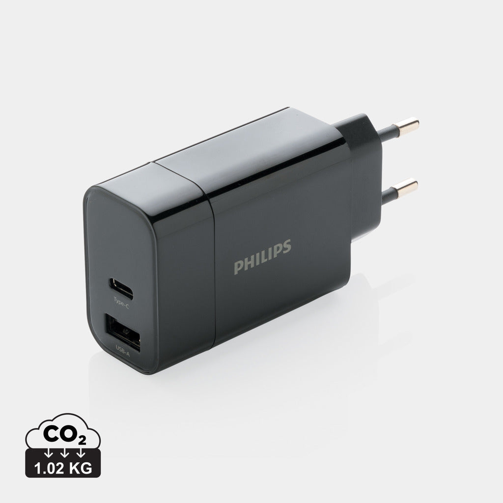 Philips ultra fast PD wall charger - Black