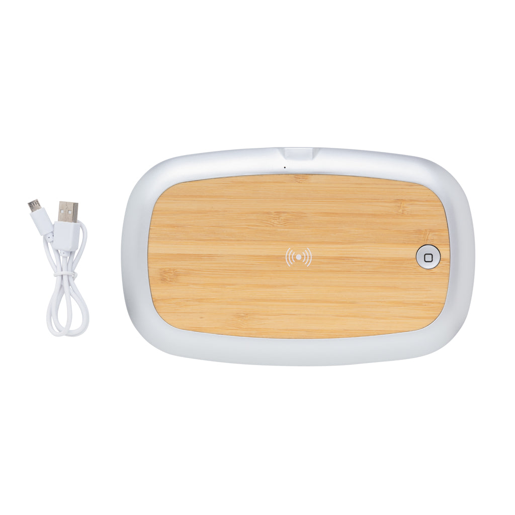 Rena UV-C steriliser box with 5W wireless charger - Grey