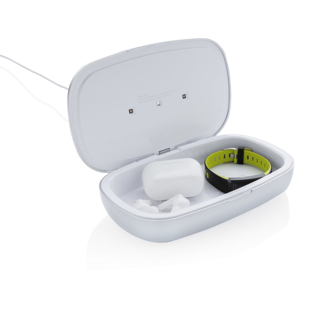 Rena UV-C steriliser box with 5W wireless charger - Grey