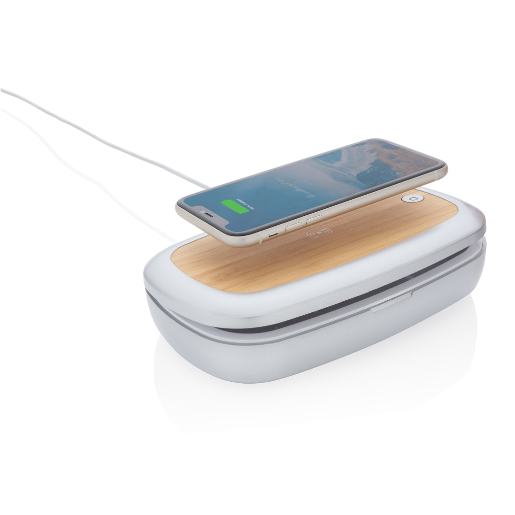 Rena UV-C steriliser box with 5W wireless charger - Grey