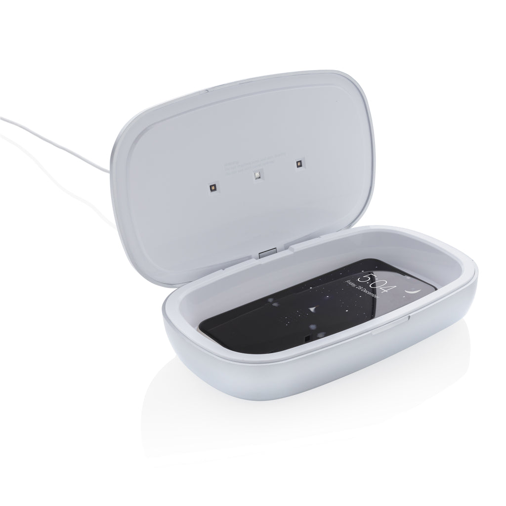 Rena UV-C steriliser box with 5W wireless charger - Grey
