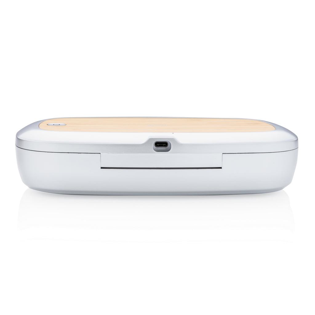 Rena UV-C steriliser box with 5W wireless charger - Grey