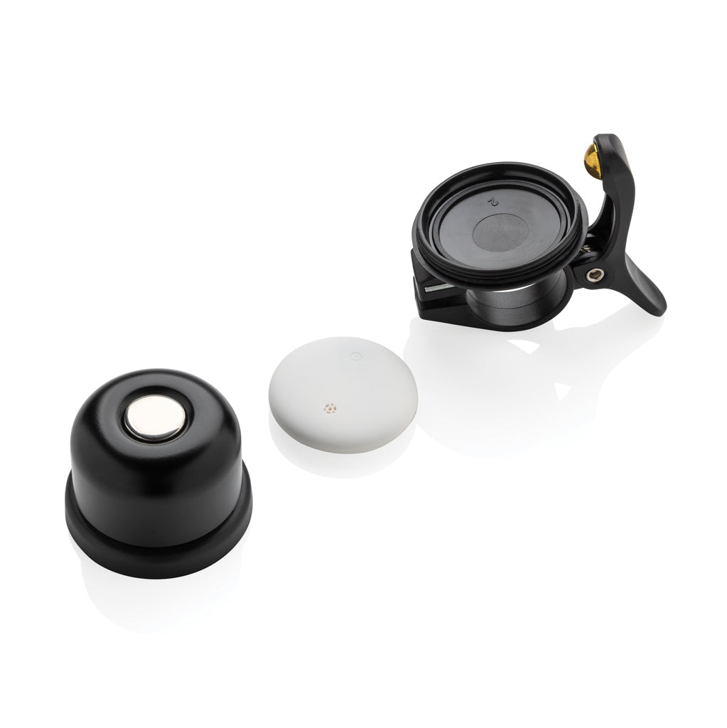 Bike finder Dual bike bell with worldwide locating - Black