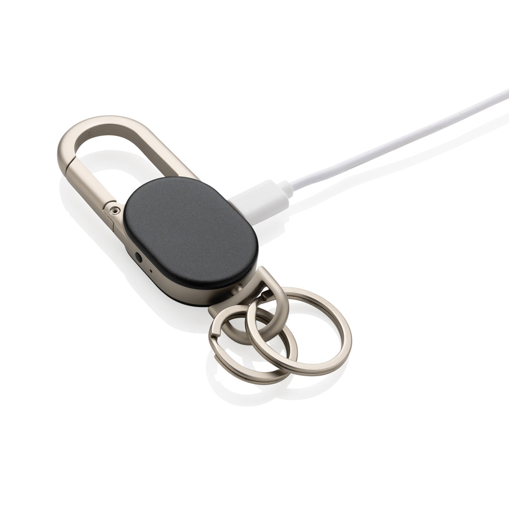 Keyfinder Dual keychain with worldwide locating - Black