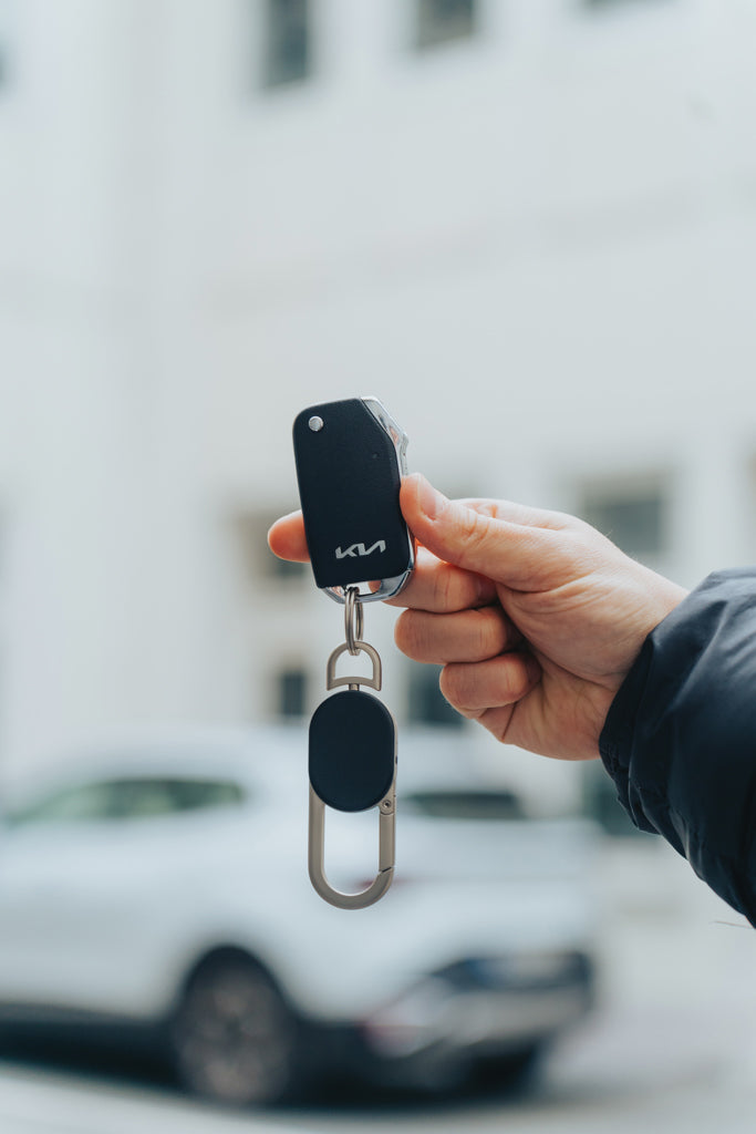 Keyfinder Dual keychain with worldwide locating - Black
