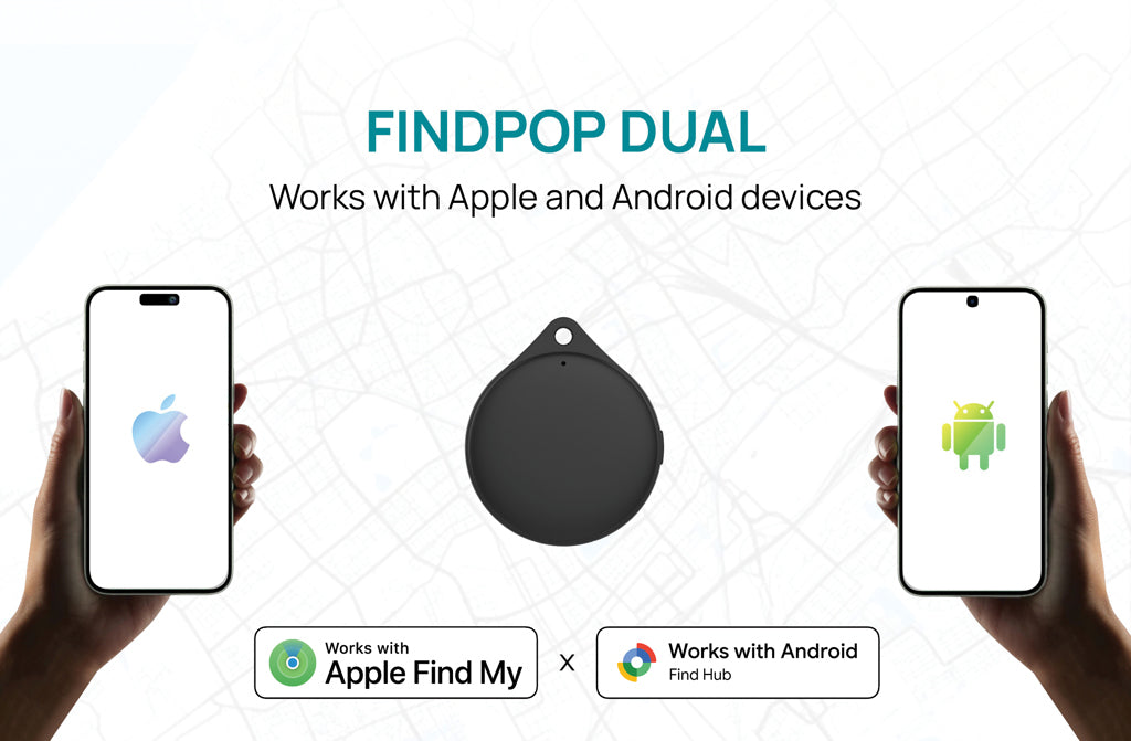Findpop Dual RCS recycled plastic item finder IPX5 - Black