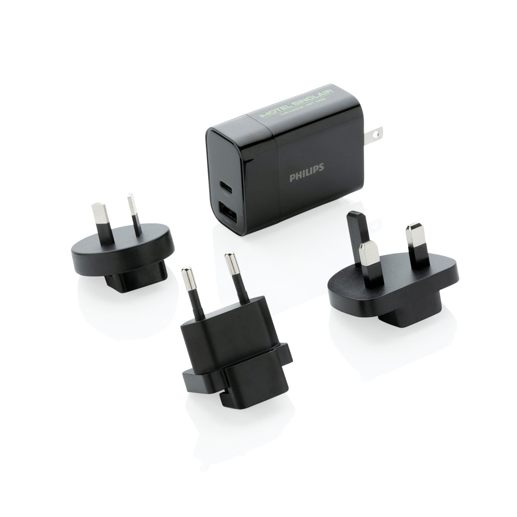 Philips ultra fast PD travel charger - Black
