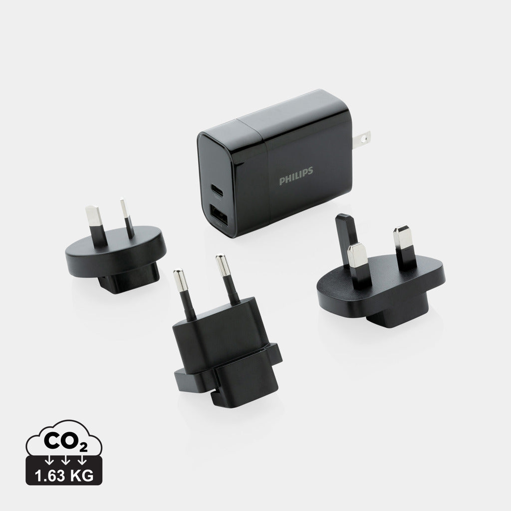 Philips ultra fast PD travel charger - Black