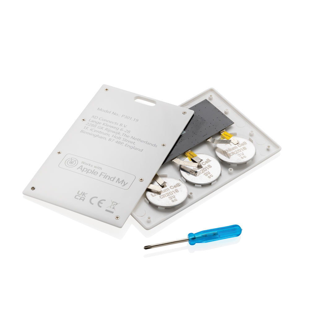 Findcard RCS recycled plastic item finder card - White