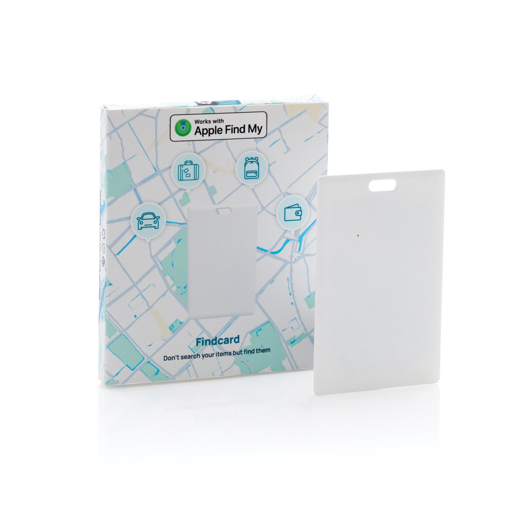 Findcard RCS recycled plastic item finder card - White