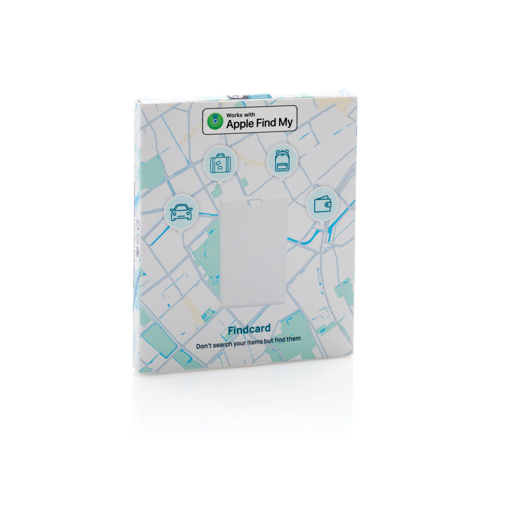 Findcard RCS recycled plastic item finder card - White