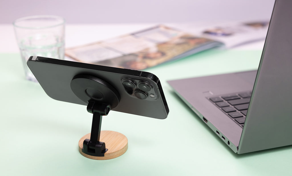 Magmount RCS recycled plastic and bamboo phone stand - Black