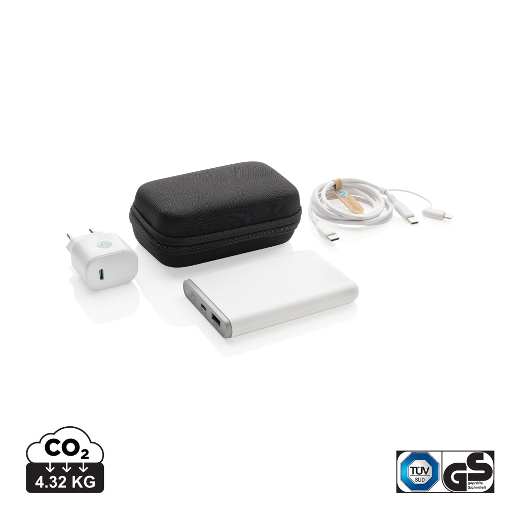 Surge RCS recyled PET 20W type C 3 pcs charging set - Black