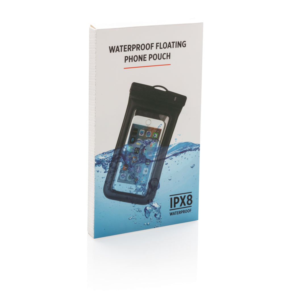 IPX8 Waterproof Floating Phone Pouch - Black