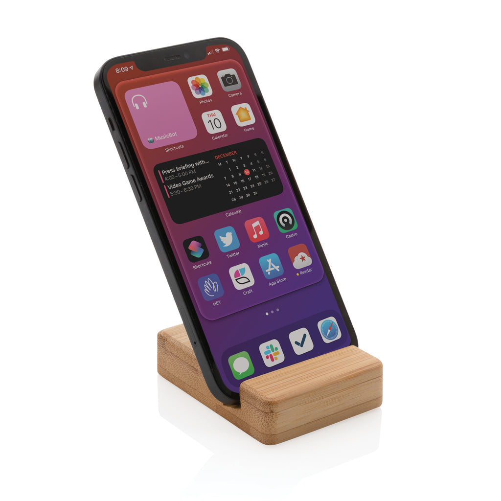 Bamboo phone stand - Brown