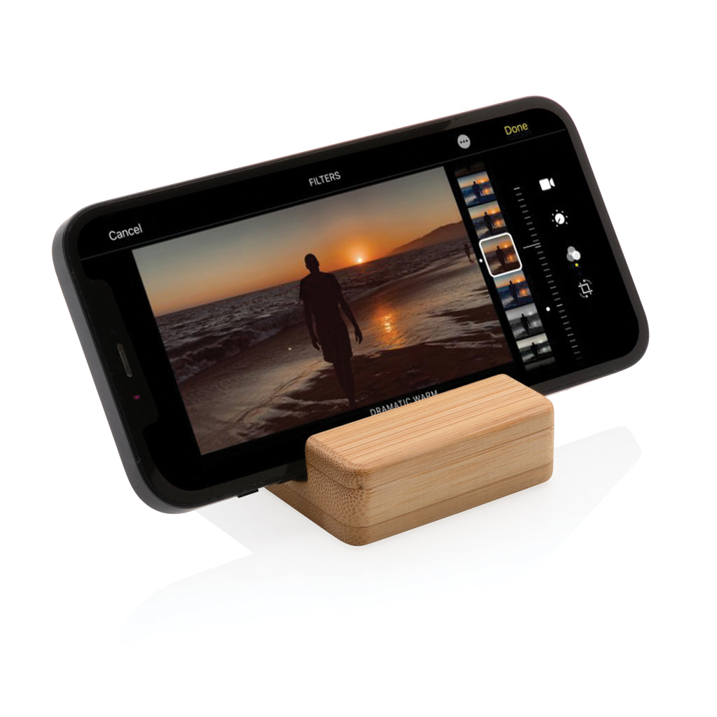 Bamboo phone stand - Brown