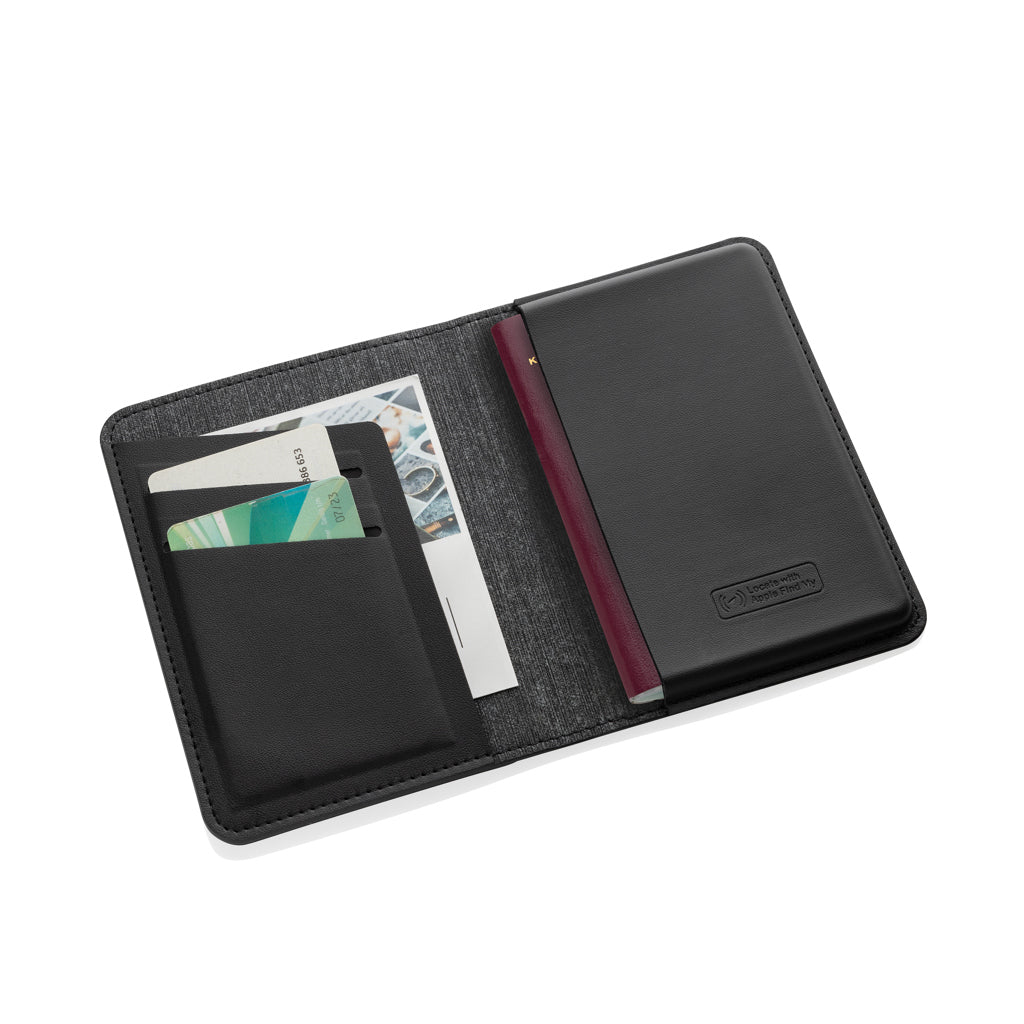 Travelfinder RCS passport holder worldwide locating - Black