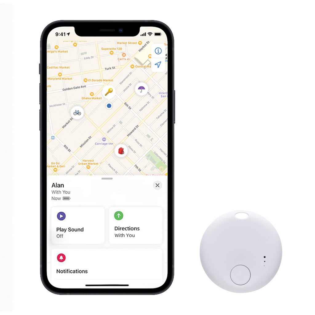 FindMate RCS recycled plastic item finder - White
