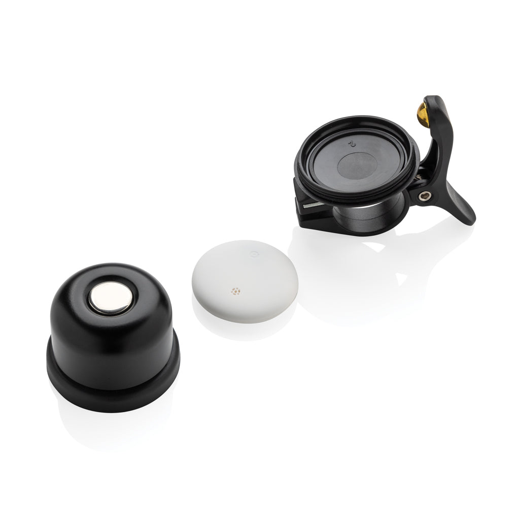 Pedalfinder bike bell with worldwide locating - Black