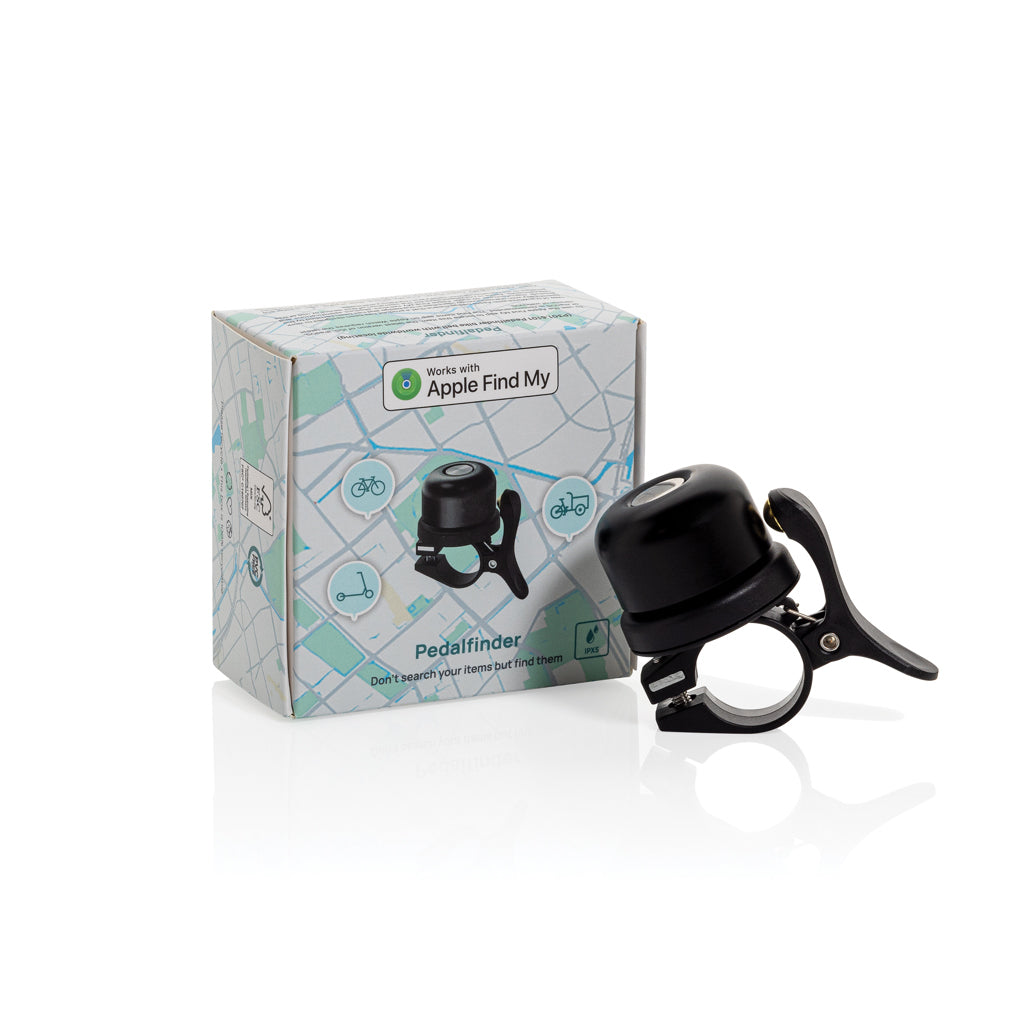 Pedalfinder bike bell with worldwide locating - Black