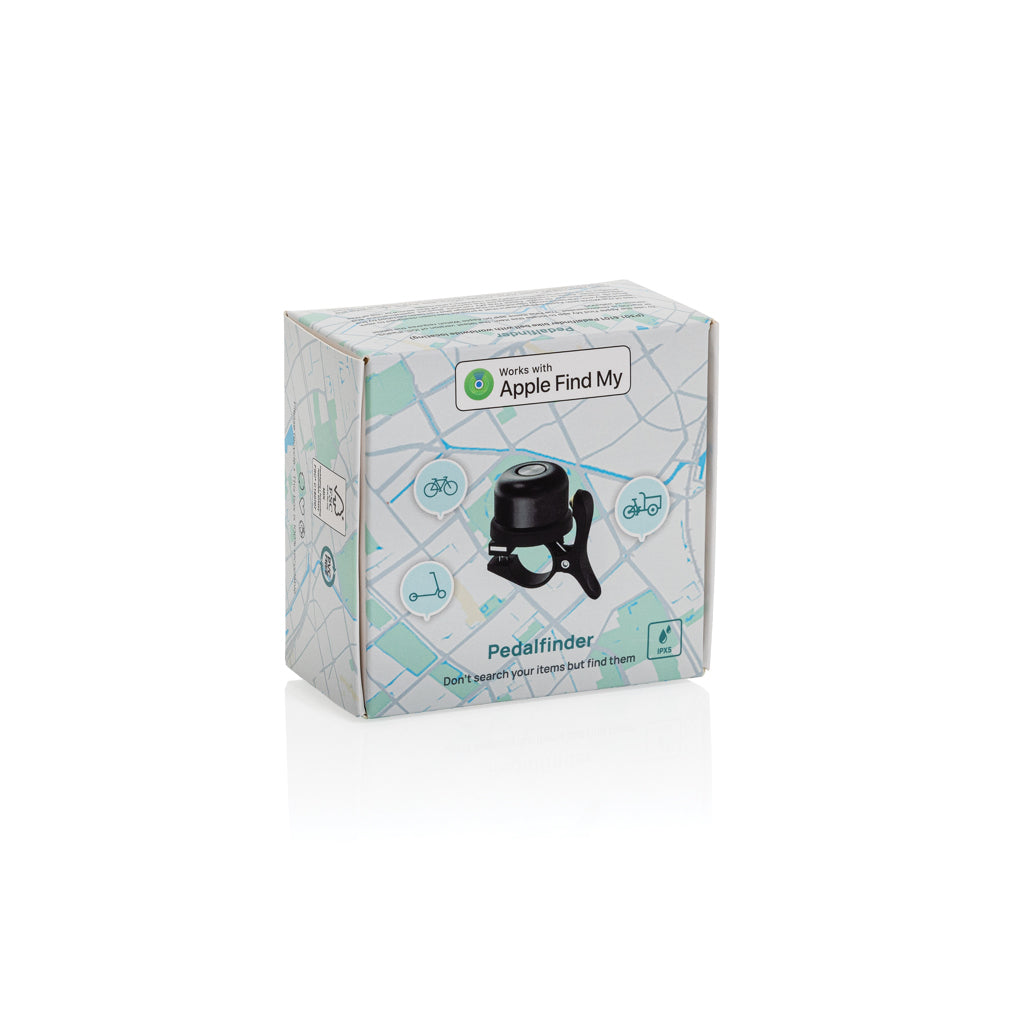 Pedalfinder bike bell with worldwide locating - Black