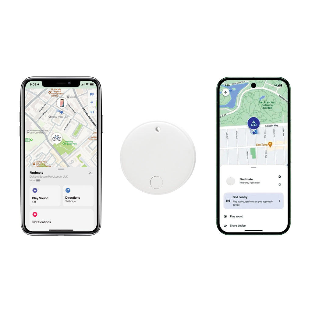 Findmate Dual RCS recycled plastic item finder IPX 5 - White