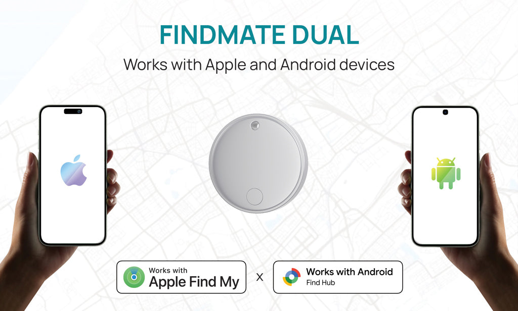 Findmate Dual RCS recycled plastic item finder IPX 5 - White